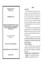 Nghiên cứu một số đặc điểm sinh thái của loài gà rừng lông đỏ (Gallus gallus gallus) trong điều kiện nuôi thả vườn tại huyện Điện Bàn, tỉnh Quảng Nam