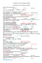 Chuyên đề 9 - Bài tập Amin – Amino Axit – Protein