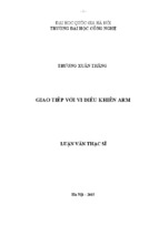 Luận văn Thạc sĩ Giao tiếp với vi điều khiển ARM