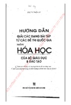 HƯỚNG DẪN GIẢI CÁC DẠNG BÀI TẬP TỪ CÁC ĐỀ THI QUỐC GIA MÔN HÓA HỌC - CAO THỊ THIÊN AN