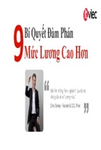 Bài thuyết trình 9 bí quyết đàm phán mức lương cao hơn