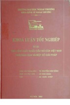 Tình hình xuất khẩu dầu mỏ của Việt Nam thời gian qua và một số giải pháp