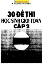 30 Đề Thi Học Sinh Giỏi Toán Cấp 2 (NXB Trẻ 2000) - Nguyễn Vũ Thanh, 168 Trang