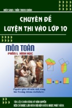Chuyên Đề Luyện Thi Vào Lớp 10 Môn Toán Phần 3-Hình Học  - Trần Trung Chính, 119 Trang