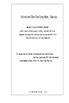 Nghiên cứu thiết kế, chế tạo máy đo tọa độ 3DCNC