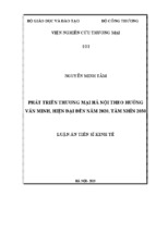 Phát triển thương mại Hà Nội theo hướng văn minh, hiện đại đến năm 2020, tầm nhìn 2030