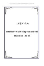 Internet với đời sống văn hóa của nhân dân Thủ đô