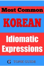 Most Common Korean Idiomatic Expressions - For TOPIK II