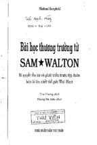 BÀI HỌC THƯƠNG TRƯỜNG TỪ SAM WALTON