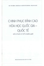 Chinh phuc đỉnh cao hóa học quốc gia -quốc tế kèm đáp án chi tiết và bình luận-lovebook