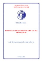 Đánh giá các phương pháp tìm kiếm ảnh dựa trên nội dung