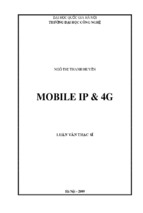 Luận văn thạc sỹ MOBILE IP & 4G