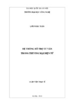 Hệ thống hỗ trợ tư vấn trong thương mại điện tử