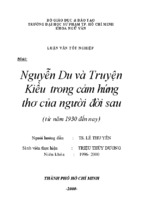 Nguyễn Du và truyện Kiều trong cảm hứng thơ của người đời sau