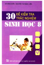 30 đề kiểm tra trắc nghiệm sinh học 8-võ văn chiến