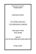 Tư tưởng giáo dục của fukuzawa yukichi