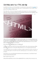 Học html toàn tập và css căn bản