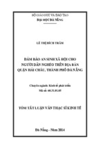 đảm bảo an sinh xã hội cho người dân nghèo trên địa bàn quận hải châu, thành phố đà nẵng