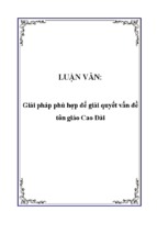 Giải pháp phù hợp để giải quyết vấn đề tôn giáo cao đài