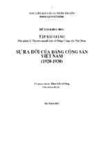 Sự ra đời của đảng cộng sản việt nam