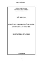 Luận văn một số nghiên cứu định tính của hệ phương trình sai phân ẩn tuyến tính có tham số điều khiển