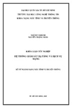 Hệ thống giám sát hạ tầng và dịch vụ mạng