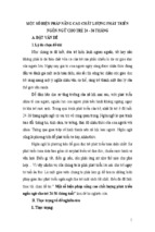 Một số biện pháp nâng cao chất lượng phát triển ngôn ngữ cho trẻ 24 - 36 tháng