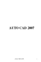 Giáo trình autocad 2007
