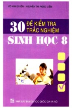 30 đề kiểm tra trắc nghiệm sinh học lớp 8-võ văn chiến