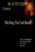 Luận vănnhà hàng tiệc cưới roses