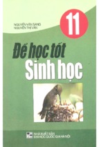 để học tốt sinh học 11-nguyễn văn sang