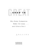 Good to great by jim collins - mba ebook