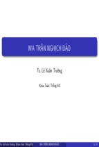 Toán cao cấp chương 3
