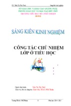 Công tác chủ nhiệm lớp ở tiểu học