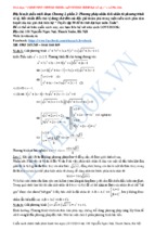 Chinh phục phương trình - bất phương trình đại số tập 1 (hồ văn diên)