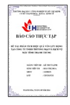 đào thị hoa.giải pháp nâng cao hiệu quả sử dụng vốn lưu động tại thanh trung