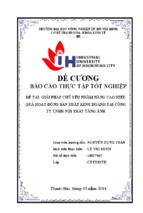 đề cương.nâng cao hiệu quả sản xuất kinh doanh tại công ty  tnhh nội thất tăng ảnh