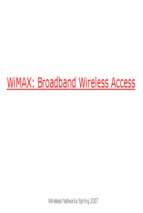 Broadband wireless access