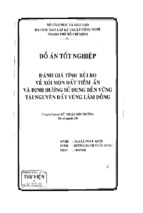 đồ án đánh giá tính toán rủi ro về xói mòn đất tiềm ẩn và định hướng sử dụng bèn vững tài nguyên đất vùng lâm đồng, luận văn tốt nghiệp đại học, thạc sĩ, đồ án,tiểu luận tốt nghiệp