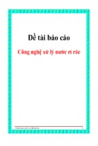 đề tài công nghệ xử lý nước rỉ rác, luận văn tốt nghiệp đại học, thạc sĩ, đồ án,tiểu luận tốt nghiệp