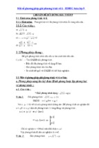 Một số phương pháp giải phương trình vô tỉ - bdhsg toán lớp 9