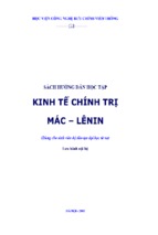 Sách hướng dẫn học tập bộ môn kinh tế chính trị mác lê nin - tài liệu, ebook, giáo trình, hướng dẫn