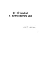 Một số vấn đề về xử lý unicode trong java