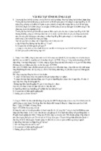 Vài bài tập tình huống luật - tài liệu, ebook, giáo trình, hướng dẫn