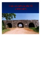 Các cuộc cải cách của nhà hồ - tài liệu, ebook, giáo trình, hướng dẫn