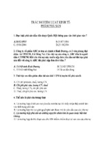 Trắc nghiệm luật kinh tế - phần phá sản - tài liệu, ebook, giáo trình, hướng dẫn