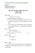 Tuyển tập các đề thi hsg toán lớp 12 (có đáp án chi tiết) (phần 2)