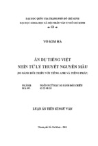 Luận văn tiến sĩ ẩn dụ tiếng việt nhìn từ lý thuyết nguyên mẫu (so sánh đối chiếu tiếng anh và tiếng pháp)