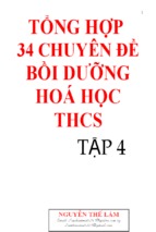 34 chuyên đề bồi dưỡng hsg hóa học 9 (phần 4)