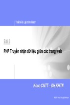 Webcourse - php truyen nhan du lieu